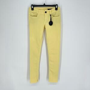 Black Orchid NEW Skinny Jeans Womens Sz 27 Yellow Cotton Blend Stretch